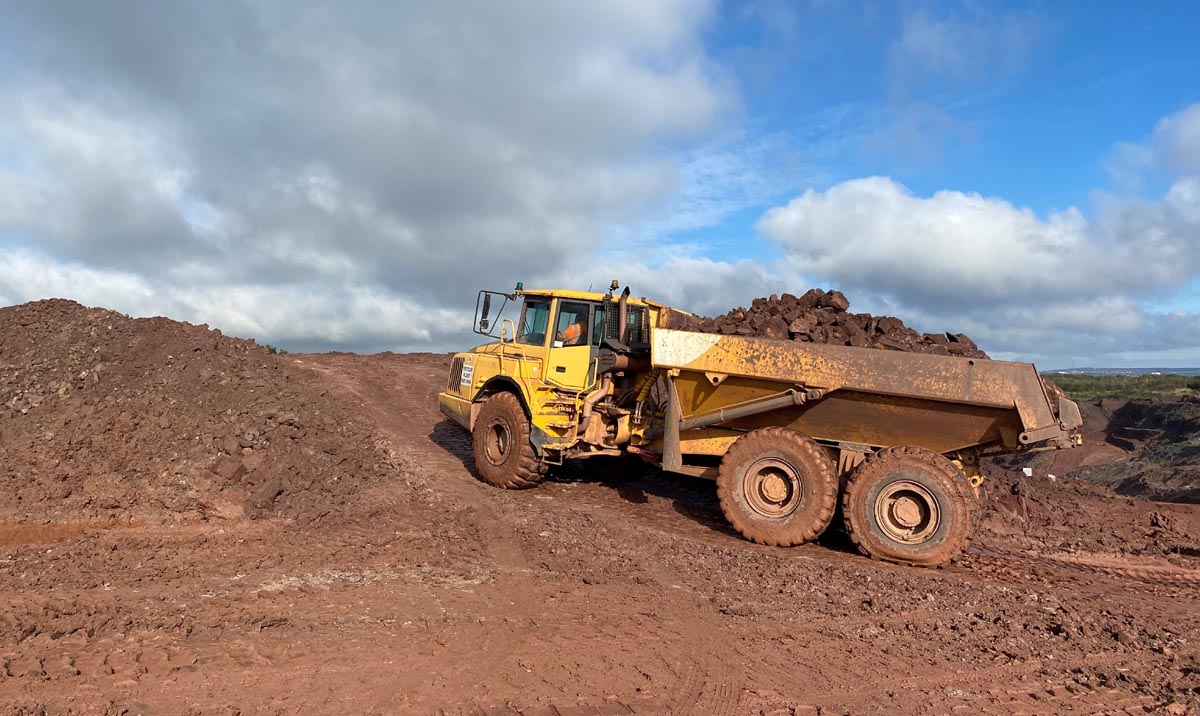 Clay extraction at Hollybank